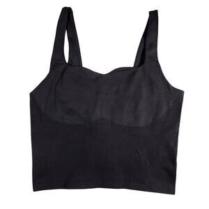 Victoria's Secret PINK Black Seamless Ultra Stretchy Contour Bra Tank Size L-DD